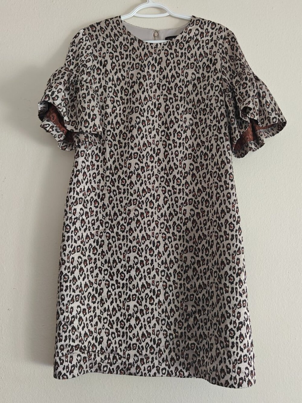 BANANA REPUBLIC LEOPARD PRINT MINI DRESS (SIZE 8)